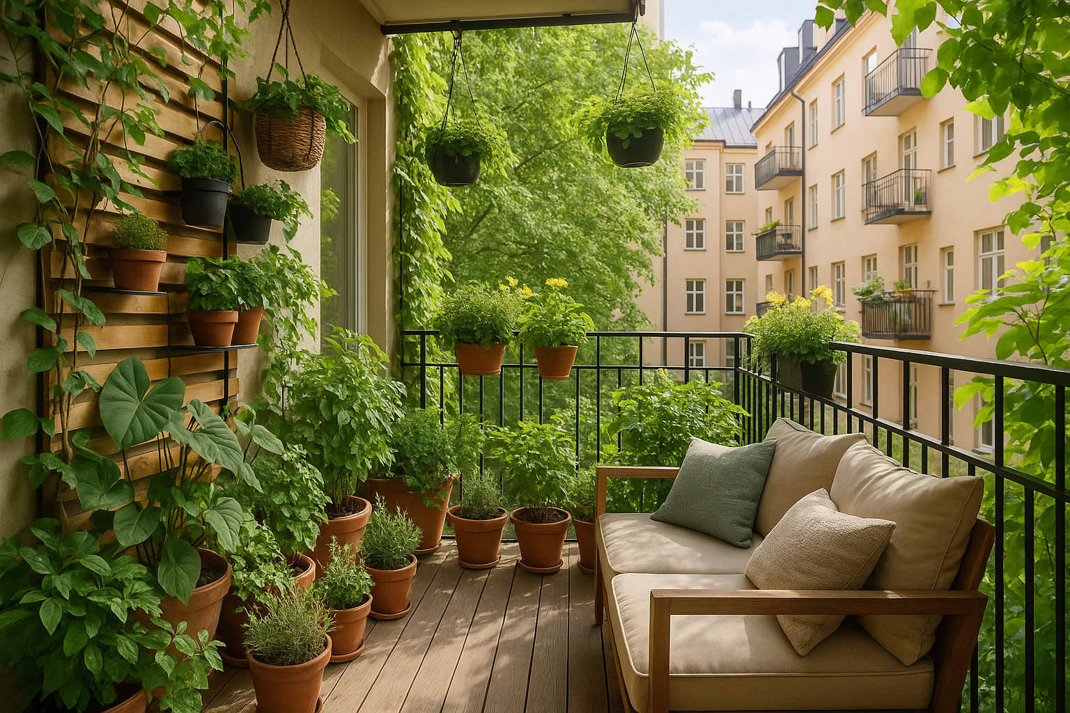 Balkonbegrünung: So verwandelst du jeden Balkon in eine grüne Oase 🌿