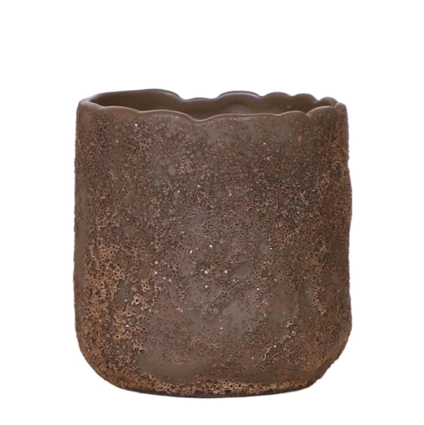 Kolibri Home | Moon Dekotopf  - Brown - Ø9cm