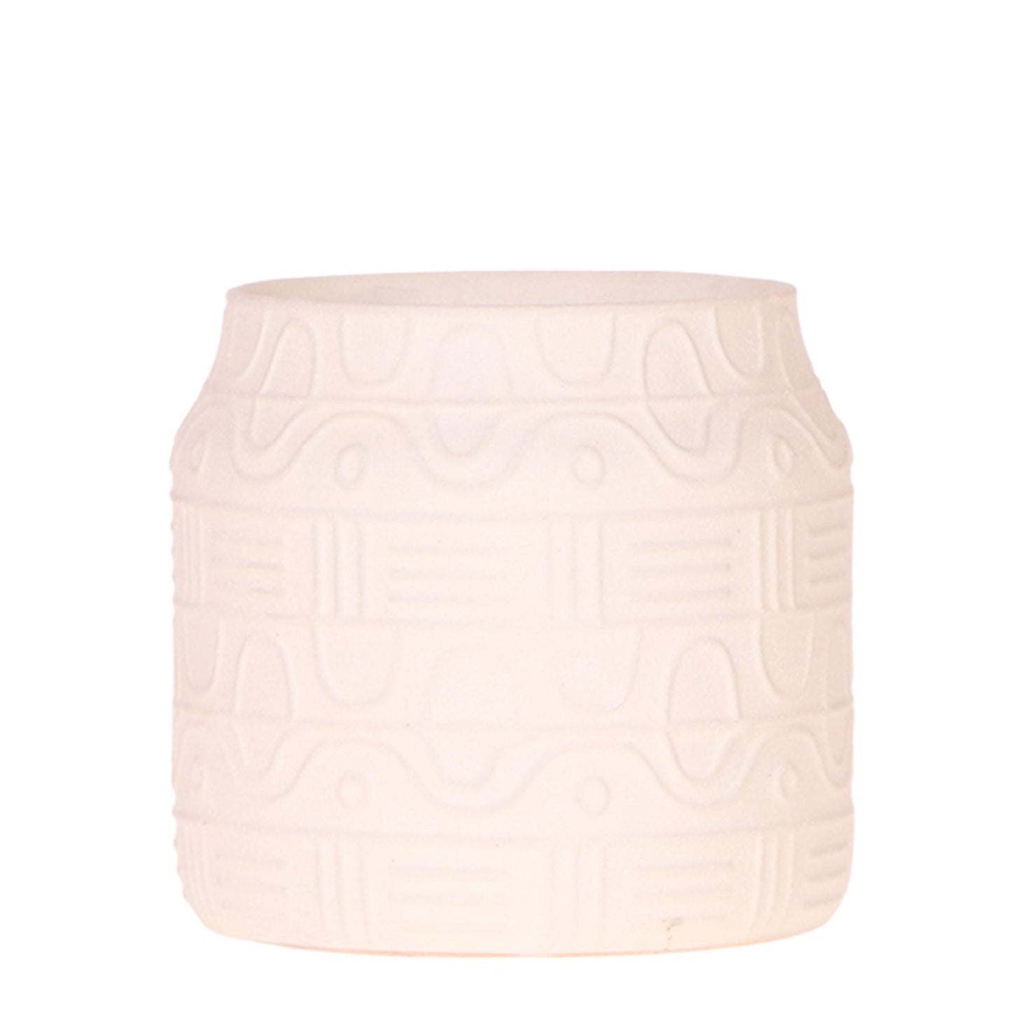Kolibri Home | Hyroglyph Dekotopf - Off White - Ø9cm